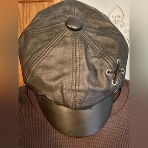 Leather Harley Davidson Hat